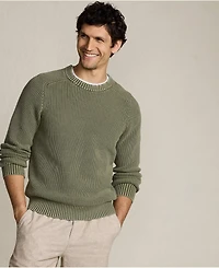 Lands' End Men's Long Sleeve Sunwashed Drifter Sweater