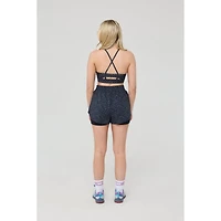 Oosc Women's Solid Medium Support Infinite Sports Bra