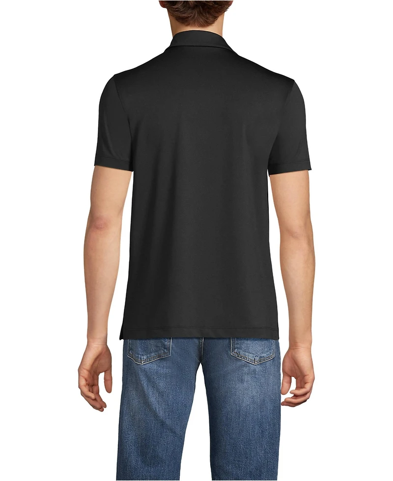 Lands' End School Uniform Men's Rapid Dry Short Sleeve Modern Fit Polo