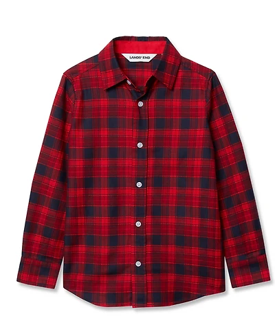 Lands' End Boys Long Sleeve Poplin Shirt