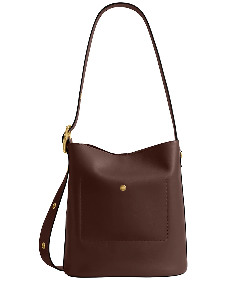 Coach Bleecker Medium Leather Bucket Bag