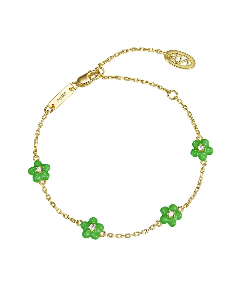 Anna Zuckerman Petit Daisy Green Bracelet