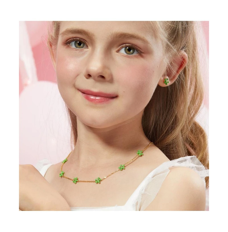 Anna Zuckerman Petit Rosie Green Necklace