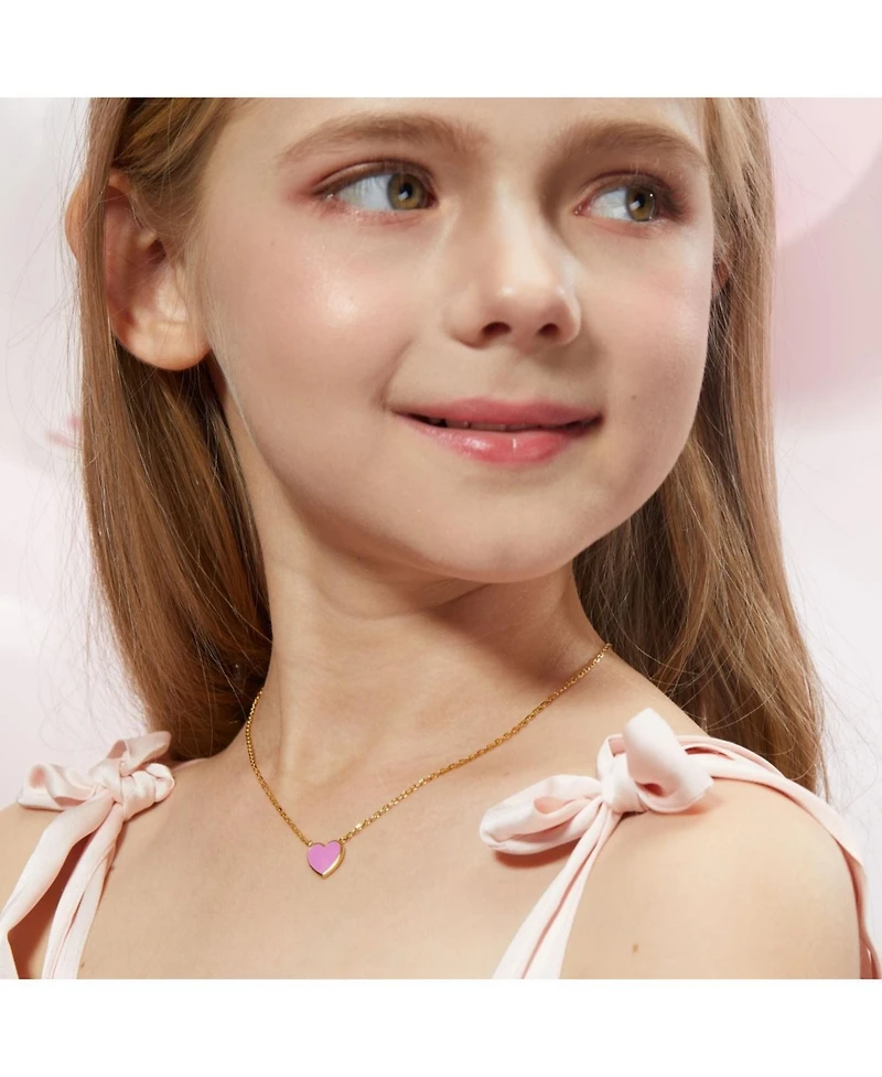 Anna Zuckerman Petit Love Necklace in Rose