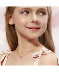 Anna Zuckerman Petit Love Necklace in Rose