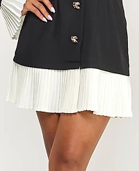 Seni & Cade Juniors' Long Sleeve Button Up Jacket Dress