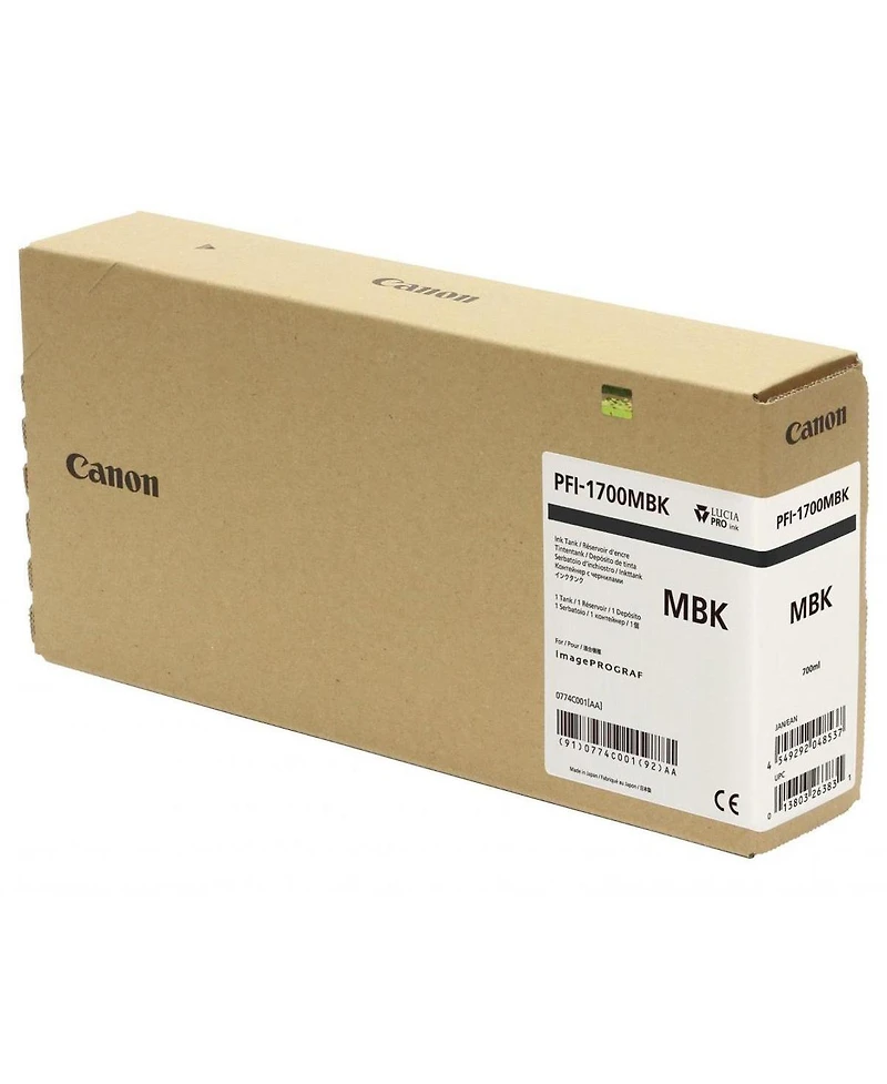 Canon Canon Pfi-1700 Pigment Ink Tank (2-Pack, Matte Black) in Retail Packaging