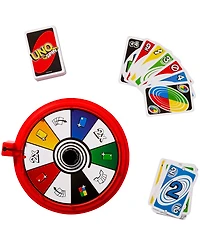 Mattel Uno Spin Card Game for Kid, Adult and Family Nights, Classic Play