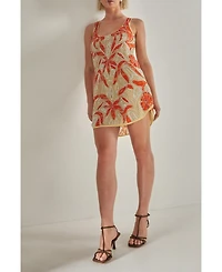 Nasty Gal Women's Retro Lace Curved Hem Mini Dress