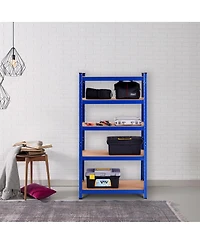 Gymax Adjustable 30''x60'' Heavy Duty 5 Level Garage Tool Shelf Storage 2000lb Capacity