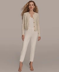 Donna Karan New York Women's Metallic Cardigan Sweater