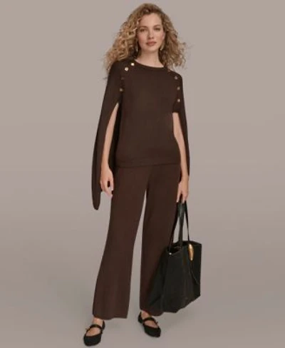 Donna Karan New York Womens Sleeveless Sweater Pull On Sweater Pants