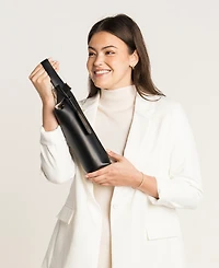 Wine Bag - 1.5-Liter Bottle Tote Upcycled Leather