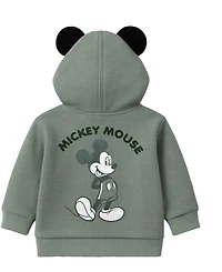 Disney Baby Boys 3-Piece Mickey Mouse Hooded Jacket, Top and Pants Set