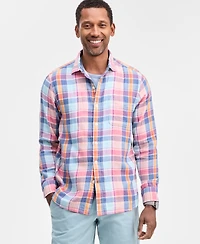 Tommy Bahama Men's Palma Roja Plaid Cotton Button Shirt