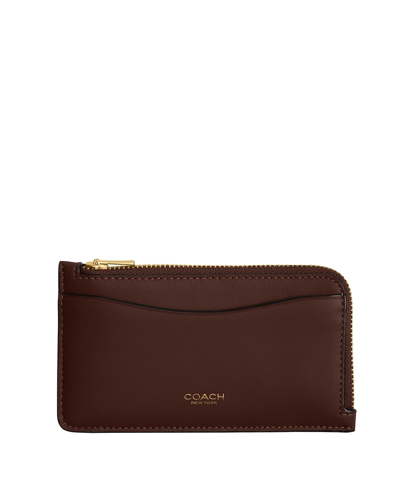 Coach Essential New York Zip Leather Card Case