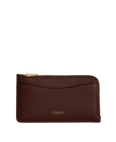 Coach Essential New York Zip Leather Card Case