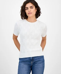 Nautica Women's Cotton Cable-Knit Sweater
