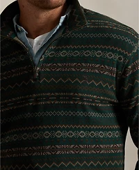 Polo Ralph Lauren Men's Big & Tall Estate-Rib Quarter-Zip Pullover Sweater