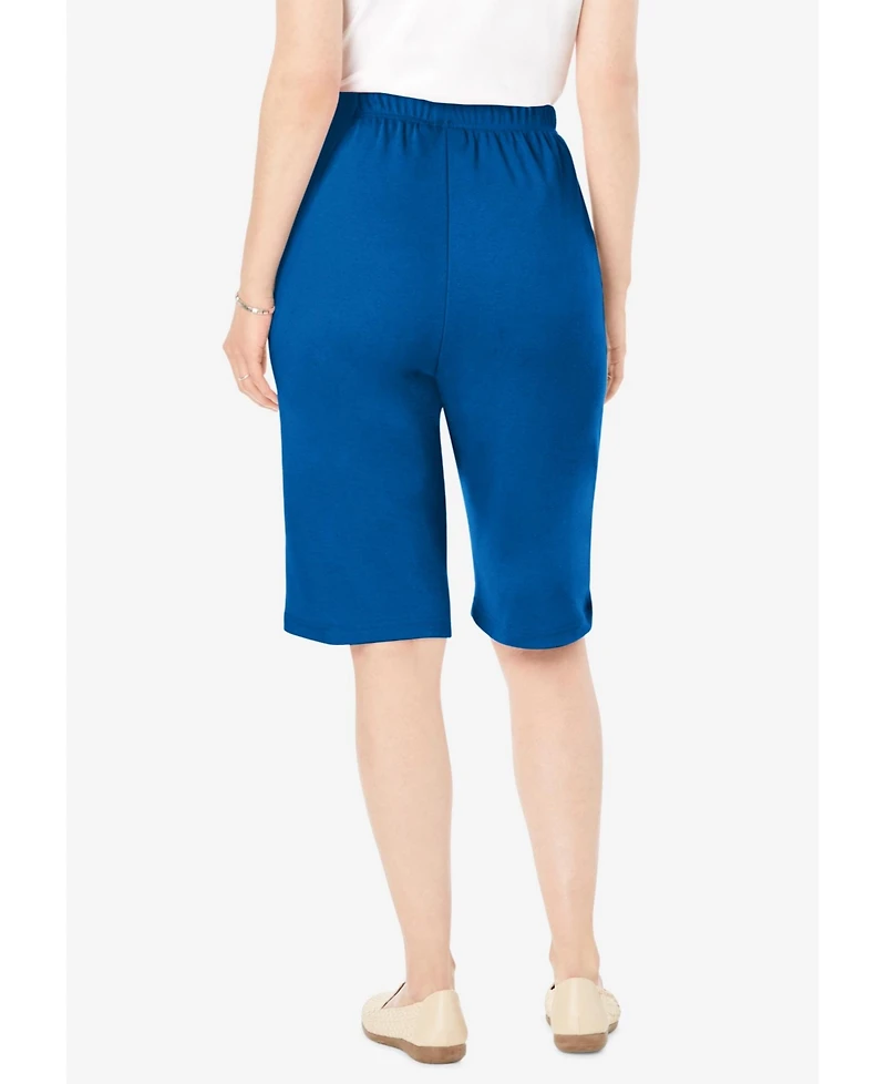 Woman Within Plus 7-Day Knit Bermuda Shorts