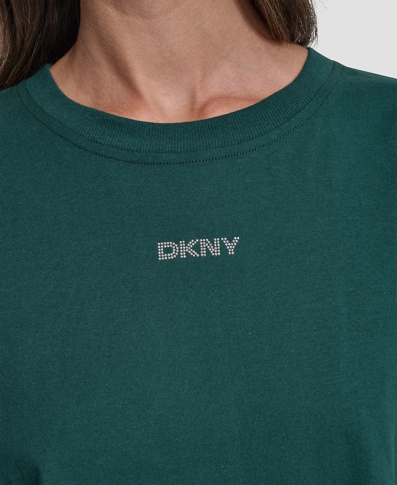 Dkny Women's Studded-Logo T-Shirt
