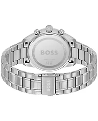 Hugo Boss Men's Grand Prix 40 Quartz Fashion Chrono Stainless Steel Watch