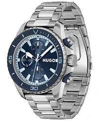 Hugo Boss Men's Dive Quartz Multifunction Stainless Steel Watch, 44mm