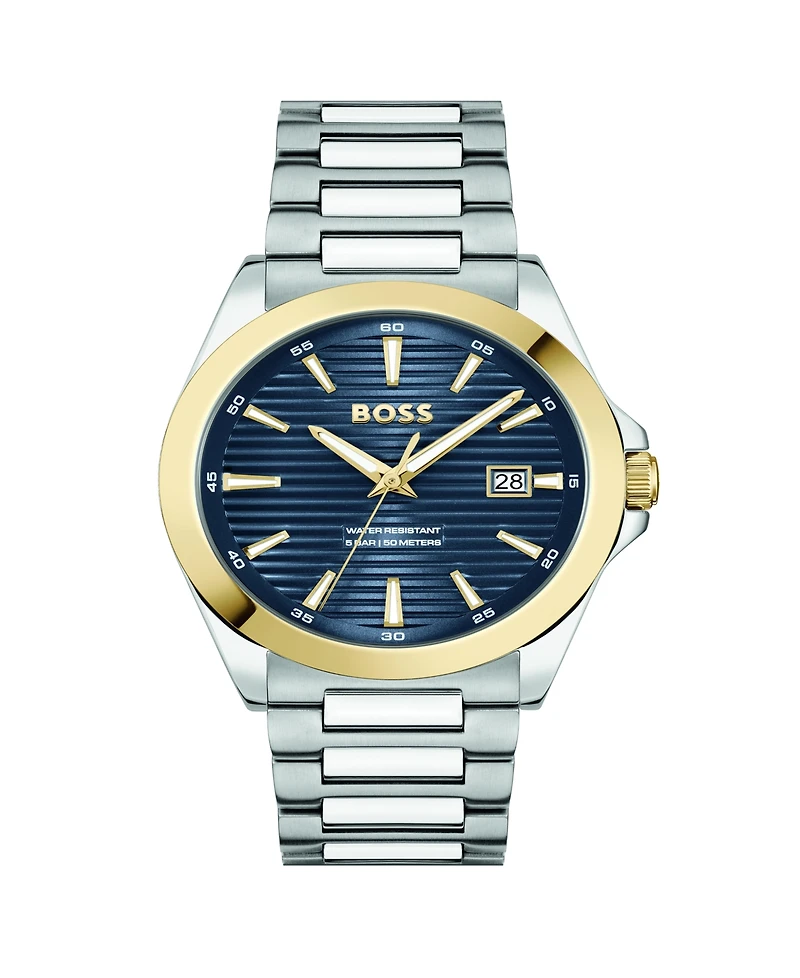 Hugo Boss Men's Strike Giftset Quartz Basic Calendar Stainless Steel Watch, 41mm