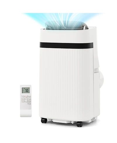 Gymax 12000 Btu Portable Air Conditioner w/ Fan & Dehumidifier Sleep Mode 24H Timer