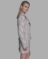 Bcbg Women's Novelty Button Front Jacket