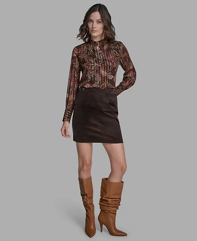 Bcbg Women's Corduroy Mini Skirt