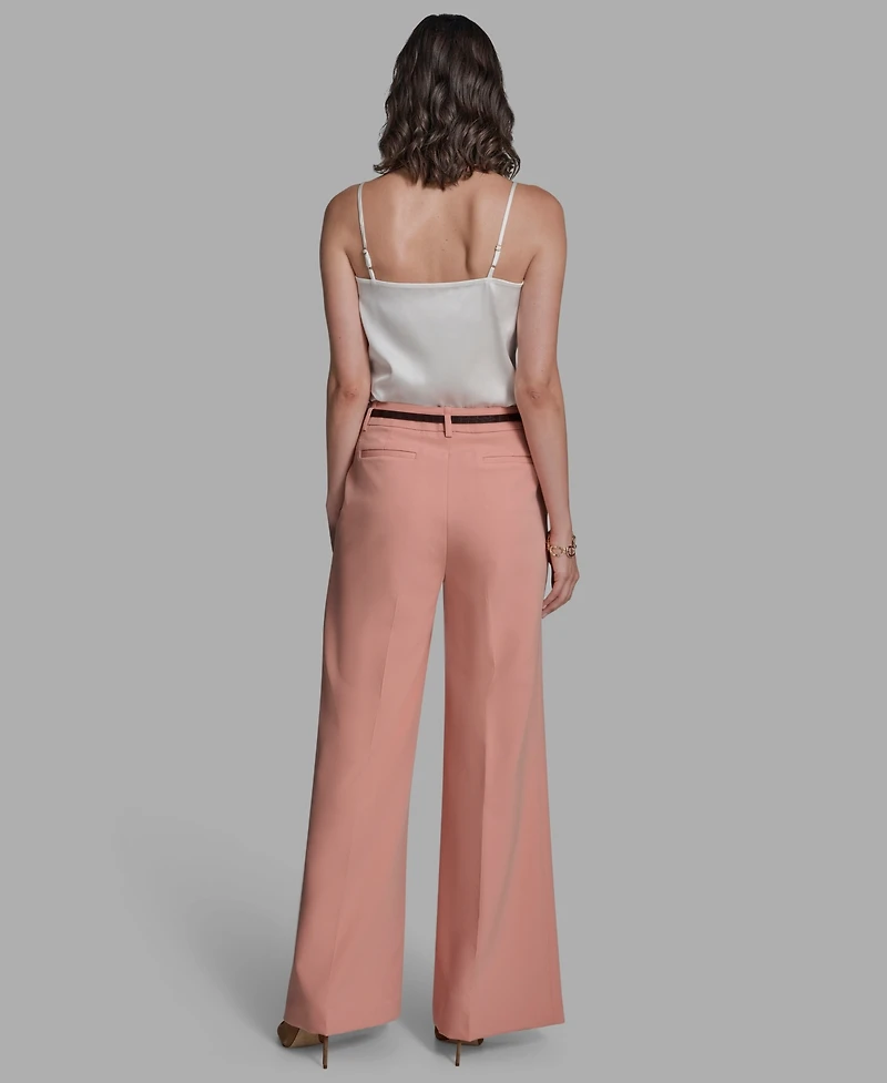 Bcbg Women's Pleated Wide Leg Pants