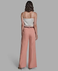 Bcbg Women's Pleated Wide Leg Pants