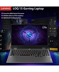 Lenovo Loq 15 15ARP9 Rtx 4050 Gaming Laptop, 15.6 Fhd 144Hz Ips Display, Amd Ryzen 7 7435HS, Nvidia GeForce Rtx 4050, 16GB DDR5 Ram, 1TB Ssd, Backlit