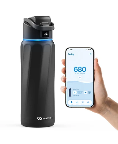 WaterH 32 oz. Insulated Smart Water Bottle with Hydration Tracking