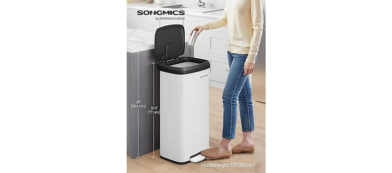 Songmics Home Trash Can