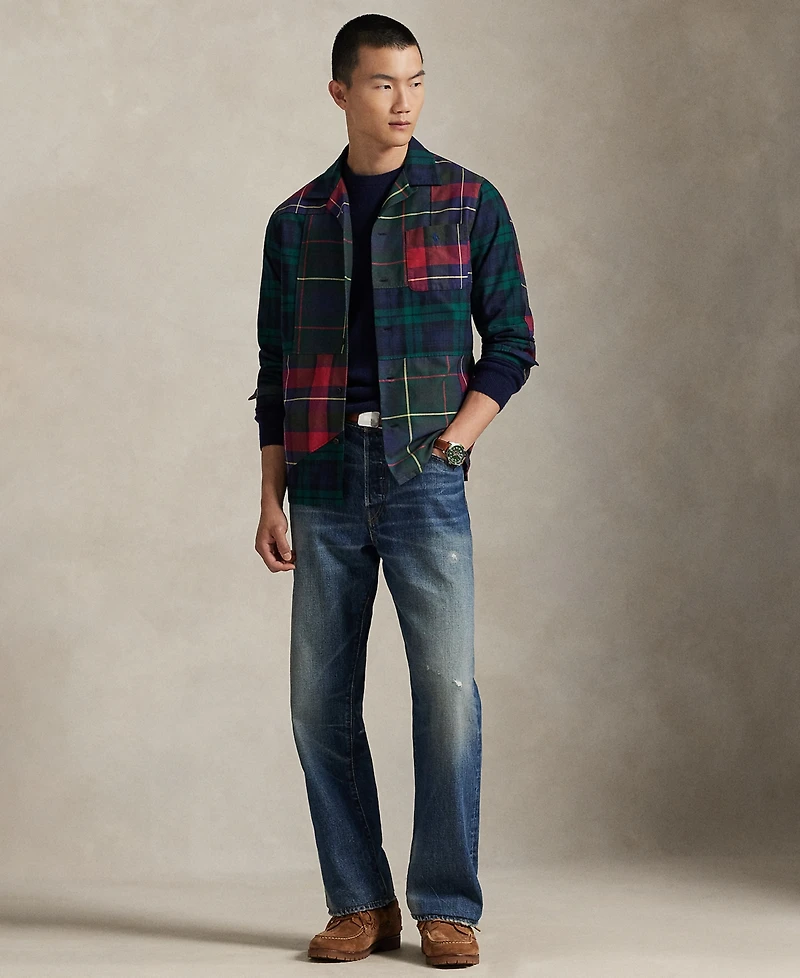 Polo Ralph Lauren Men's Patchwork Oxford Camp Shirt