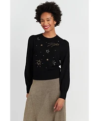 Chinti & Parker Women's Laura Whitmore Constellation Star Sweater