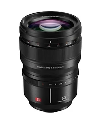 Panasonic Lumix S Pro 50mm f/1.4 Lens for L Mount, Bundle with 77mm Filter Kit, Flex Lens Shade, Lens Cleaner, Lens Wrap, Cap Tether, Cleaning Kit, Pc