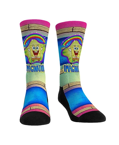 Rock Em Socks Men's and Women's SpongeBob SquarePants Imagination Crew