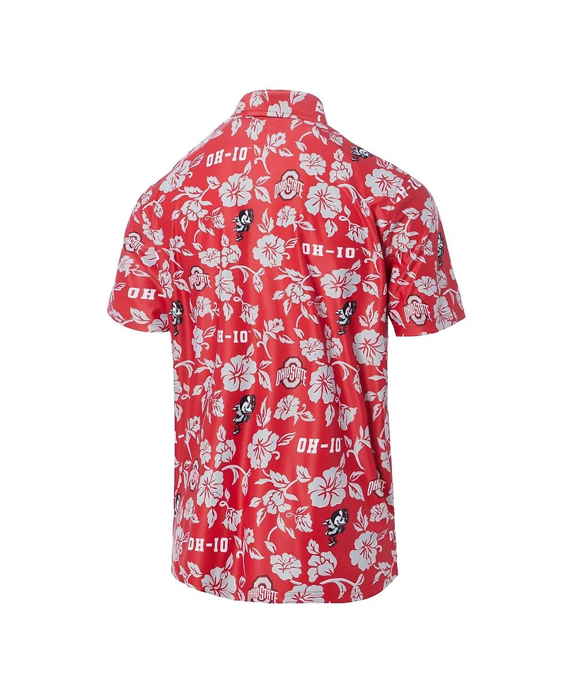 Reyn Spooner Men's Scarlet Ohio State Buckeyes Pua Performance Polo Shirt