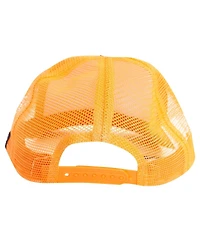 Contenders Clothing Men's and Women's White/Orange Halloween Myers Face Trucker Hat