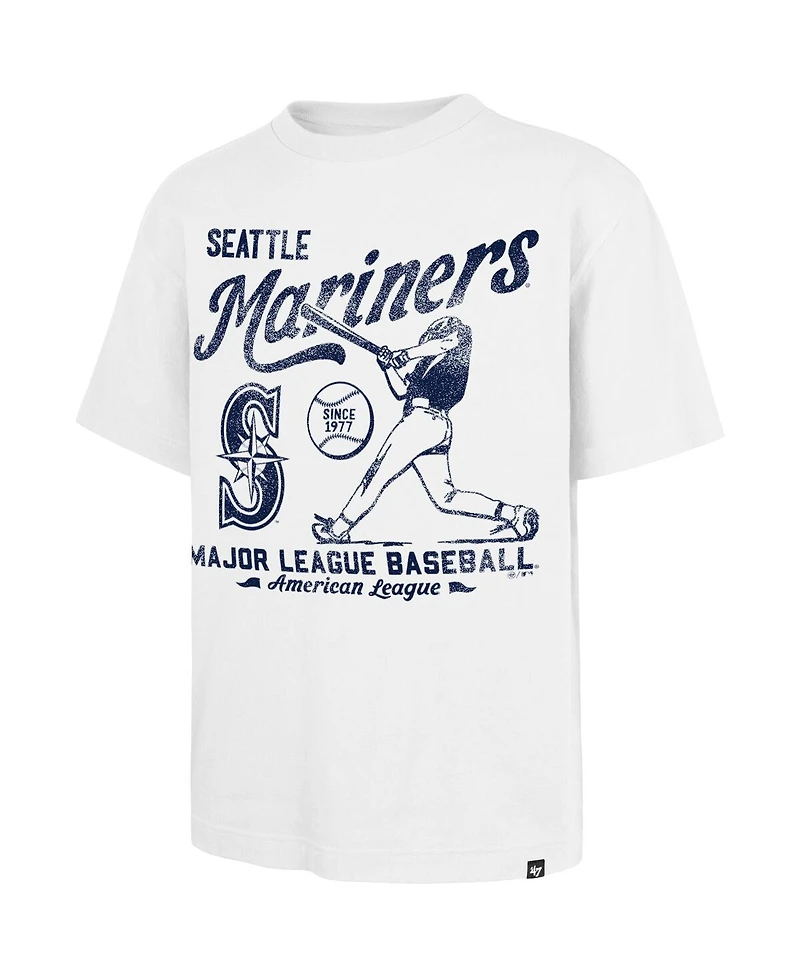 '47 Brand Men's White Seattle Mariners Regional Batter Foundation T-Shirt