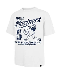 '47 Brand Men's White Seattle Mariners Regional Batter Foundation T-Shirt