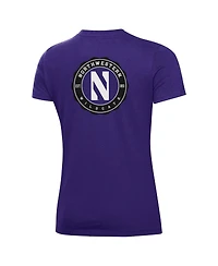 Under Armour Women's Purple Northwestern Wildcats Essentials 2-Hit Performance T-Shirt