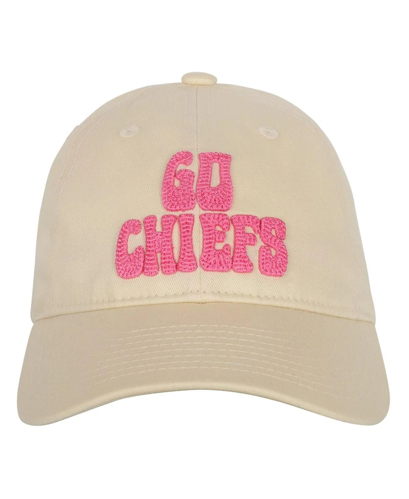 Outerstuff Big Girls Cream Kansas City Chiefs Blitz Adjustable Hat