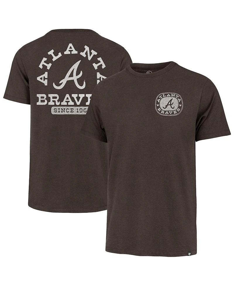 '47 Brand Men's Brown Atlanta Braves Back Canyon Franklin T-Shirt