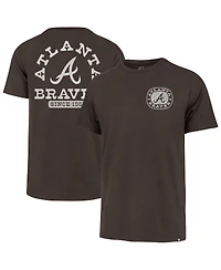 '47 Brand Men's Brown Atlanta Braves Back Canyon Franklin T-Shirt
