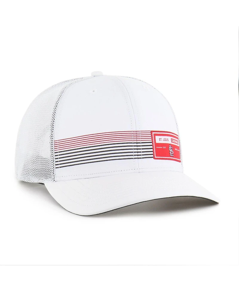 '47 Brand Men's White St. Louis Cardinals Rangefinder Brrr Trucker Adjustable Hat