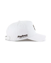 '47 Brand Men's White San Diego Padres Foundational Pinch Offside Adjustable Hat